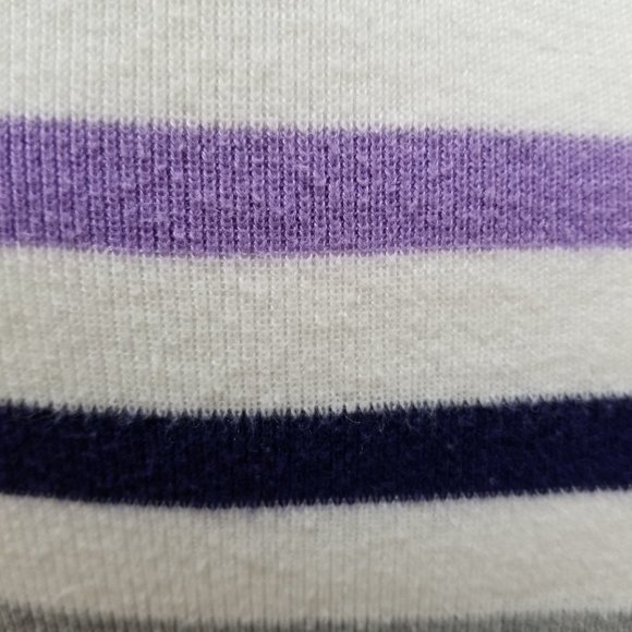 Aeropostale sweater XS pullover striped v-neck knit colorful - Picture 7 of 10